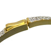 Gold Bangle Bracelet With Marquis CZ