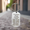 Keychain with Hebrew Prayer for Protection