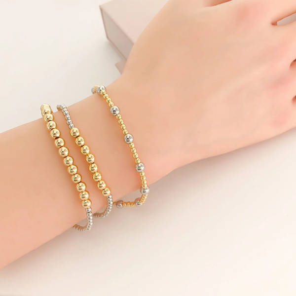 Two Tone Stretch Bracelet