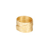 Multirow Matte Gold Ring