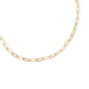 Textured Gold Paperclip Chain Necklace