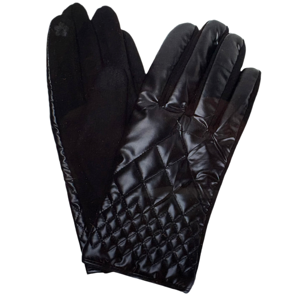 Shiny Quilted Tech Glove