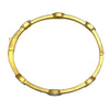 Gold Bangle Bracelet With Marquis CZ