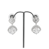 Elegant CZ and Pave Dangling Earrings