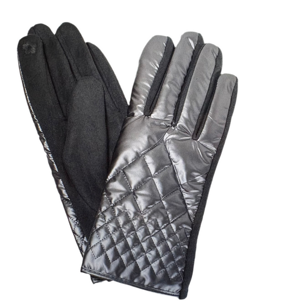 Shiny Quilted Tech Glove