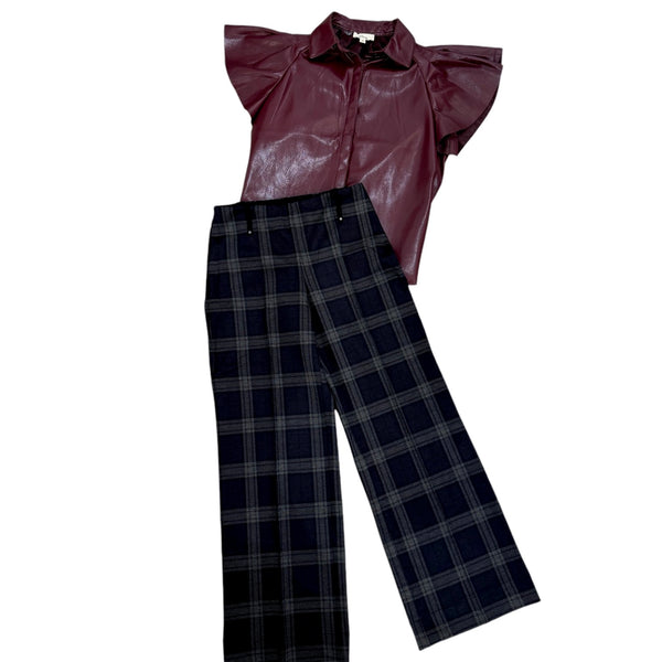 Livia Plaid Crop Pant