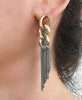 Triole Link And Chain Earrings