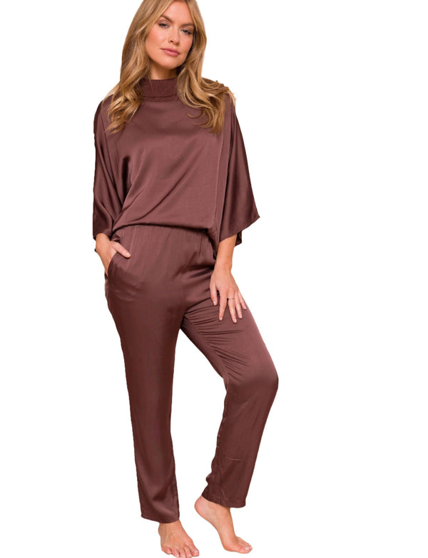 Galina Silky Batwing Cowl Neck and Pants