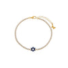 CZ Pave Star of David Tennis Bracelet