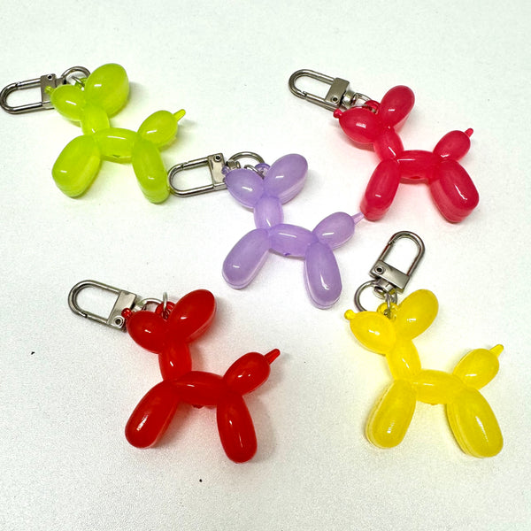 Jelly Bean Balloon Dog Keychains