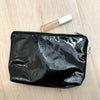 Black Patent Make Up Bag