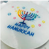 Round Happy Hanukkah Cutting Board Charcuterie Board