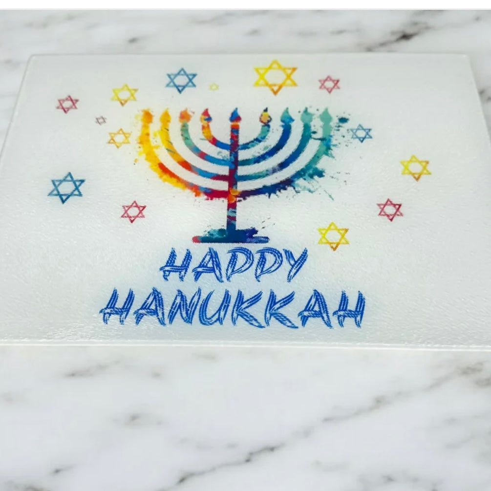 Hanukkah Cutting Board Charcuterie Board