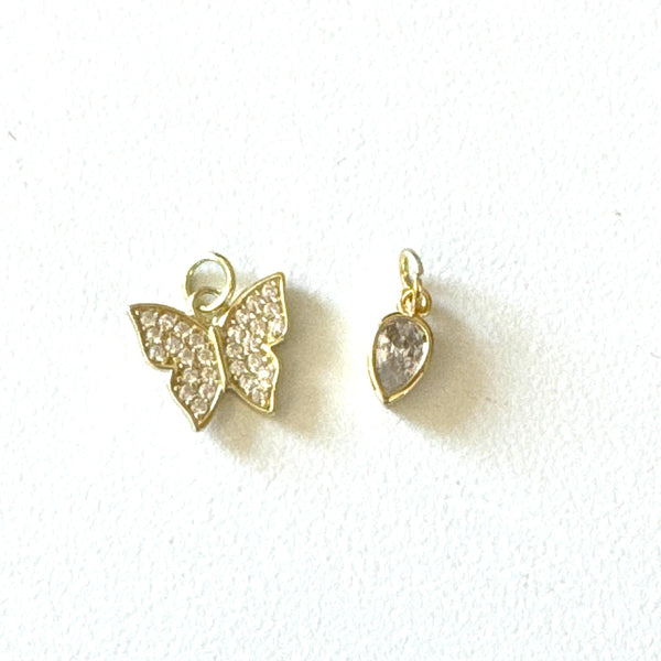 Mini Gold CZ Charms