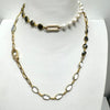 36" Loni Paul Moonstone, Labradorite, Crystal And Pearl Necklace