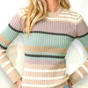 Color Block Striped Sweater