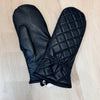 Quilted Leather Glittens Mittens