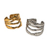 Adjustable Multi Row Modern Ring