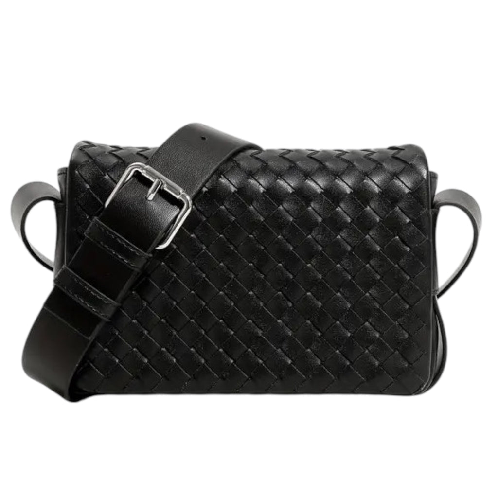 The Perfect Size Leather Woven Handbag