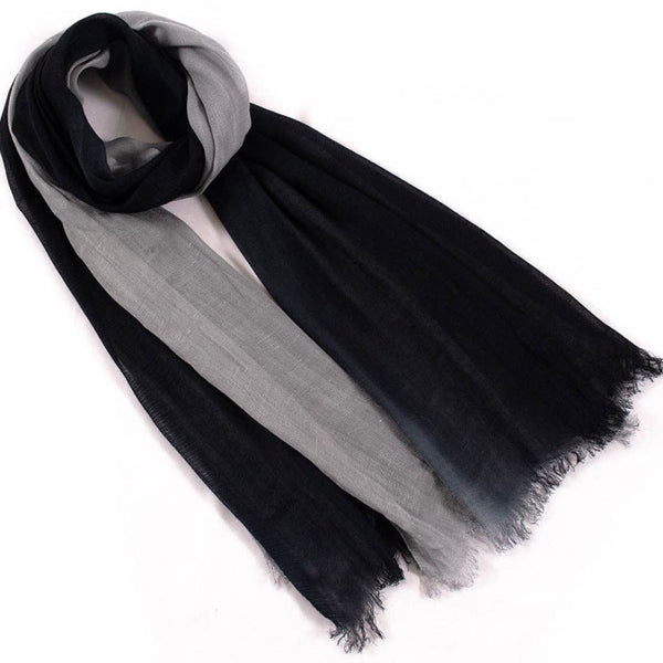 Scarvii Contrast Cotton Long Scarf