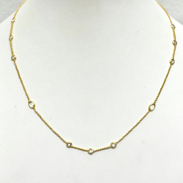 Harper Mixed-Shape CZ Necklace