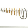 18K Gold Or Sterling Beaded Hoop Earrings