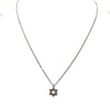 Silver Star Of David Charm Necklace