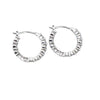 Sterling Silver Inside Out Hoop Earring