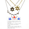 Sterling, Gold Or Marquesite Butterfly/Star Of David Necklace