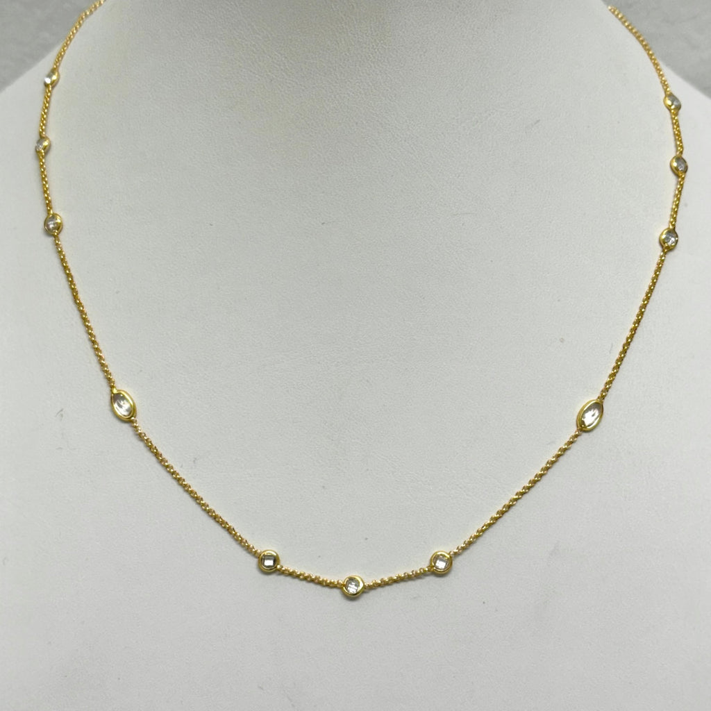 Harper Mixed-Shape CZ Necklace