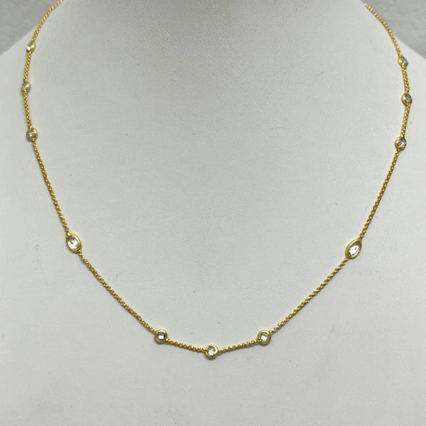 Harper Mixed-Shape CZ Necklace