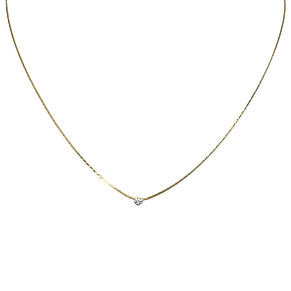 Ava Delicate Single CZ Necklace