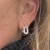 Pave Huggie Earrings