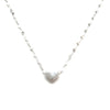 Dainty Silver Heart Charm Necklace