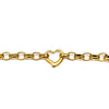 Open Heart and Oval Chain Bracelet