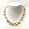 Matte Gold ‘Y’ Loop Chain Necklace