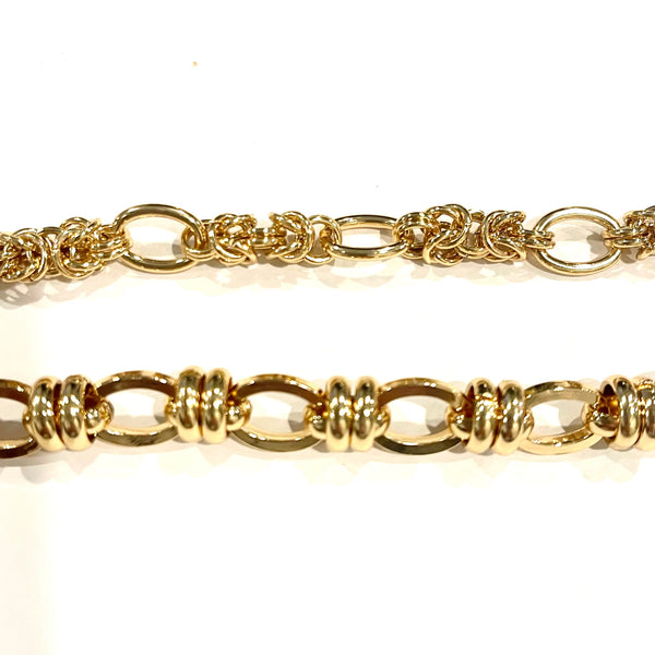 18K Plated Oval Link Bracelets