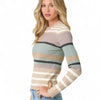 Color Block Striped Sweater