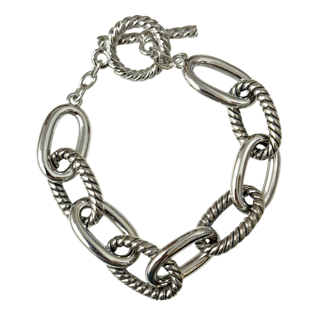 Silver-Tone Link Bracelet