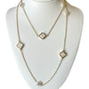 Clover and Pearl Long Necklace