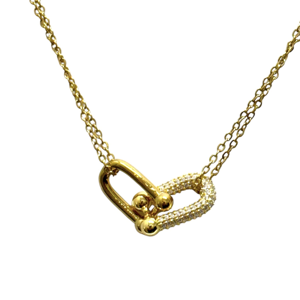 Interlocking Horse Shoe Bit Necklace