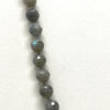 Labradorite Beaded Necklace With Leather & Chain Fringe