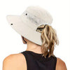 50+ SPF Adjustable SunShade Sun Hat With Strap And Ponytail Slot