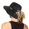 50+ SPF Adjustable SunShade Sun Hat With Strap And Ponytail Slot