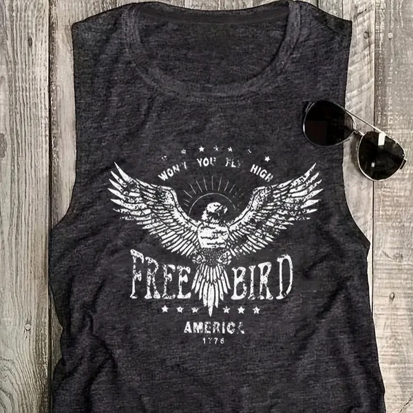 Fly High Free Bird Muscle Tee