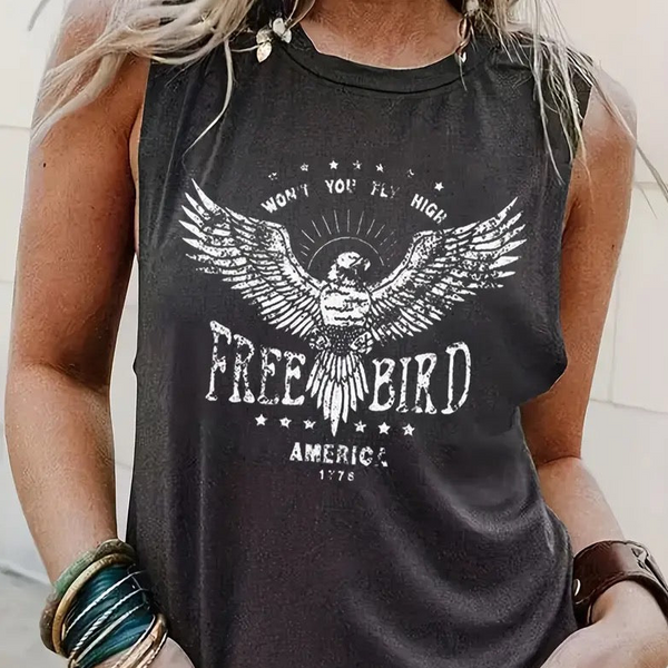 Fly High Free Bird Muscle Tee