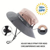 50+ SPF Adjustable SunShade Sun Hat With Strap And Ponytail Slot