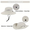 50+ SPF Adjustable SunShade Sun Hat With Strap And Ponytail Slot