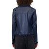 Leather Frayed Jacket