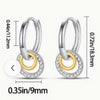 Sterling Silver High Quality Women Multi Circle Hoop Earrings